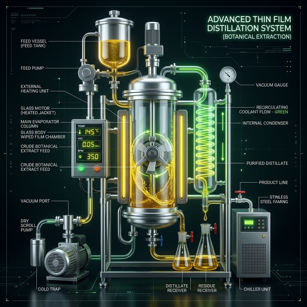 Thin Film Distillation Diagram